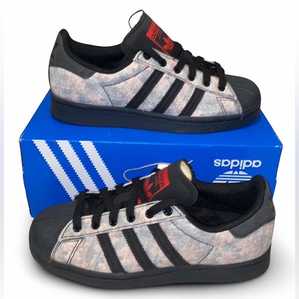 adidas Superstar J Kids Shoes FX5931 Multicolor Size 4.5.